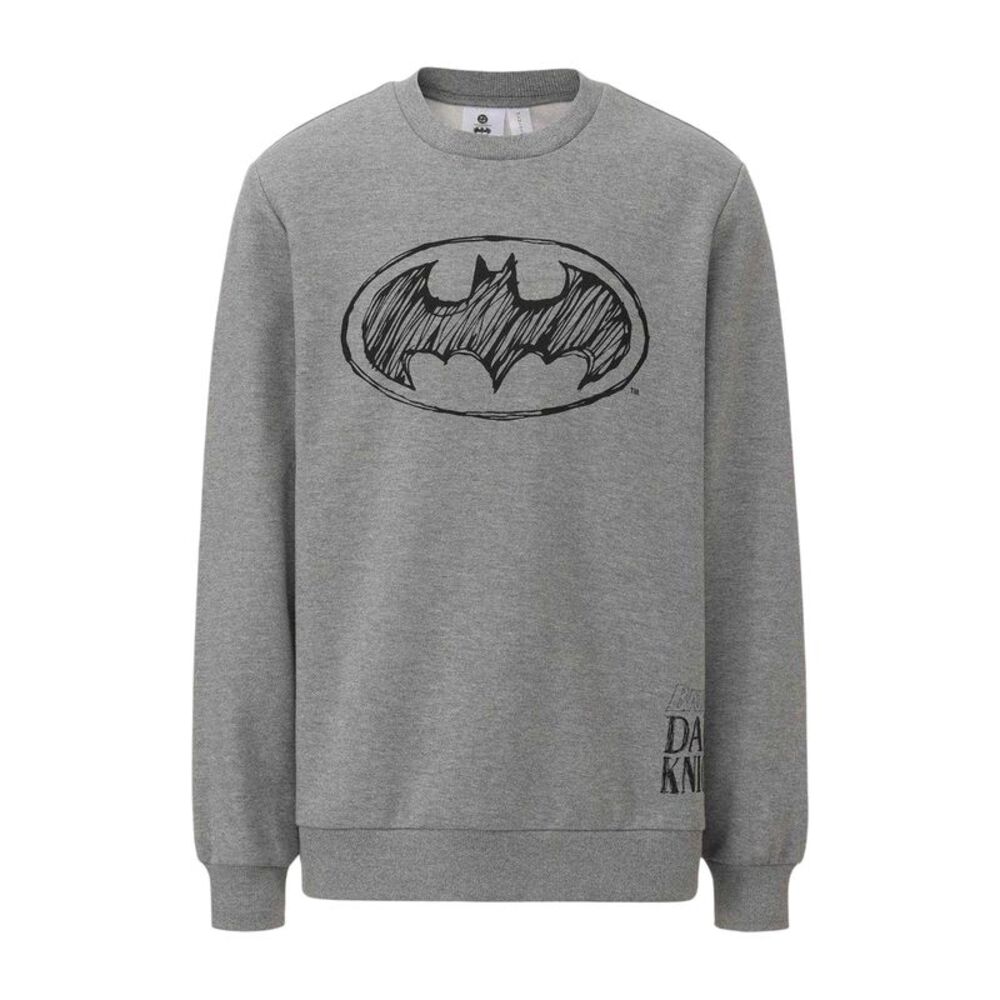 Batman Mens Character Crew Neck Sweatshirt / Gray